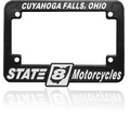 Motorcycle License Frame with Raised Letters